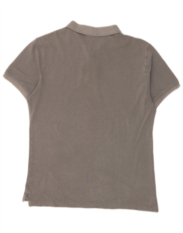 Blauer herre poloshirt mellemgrå