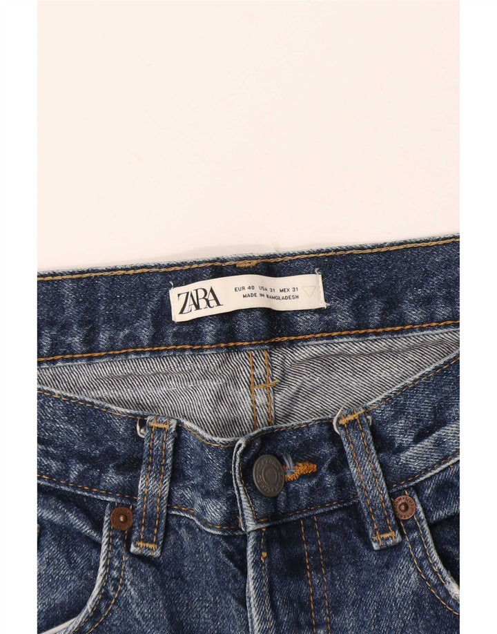 Zara Herre Cropped Jeans EU 40 Medium W31 L25 Blå