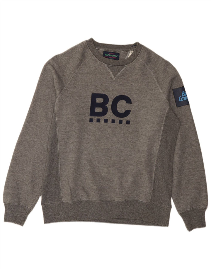 Bedste Firma Herre Grafisk Sweatshirt Jumper Lille Grå Flecked