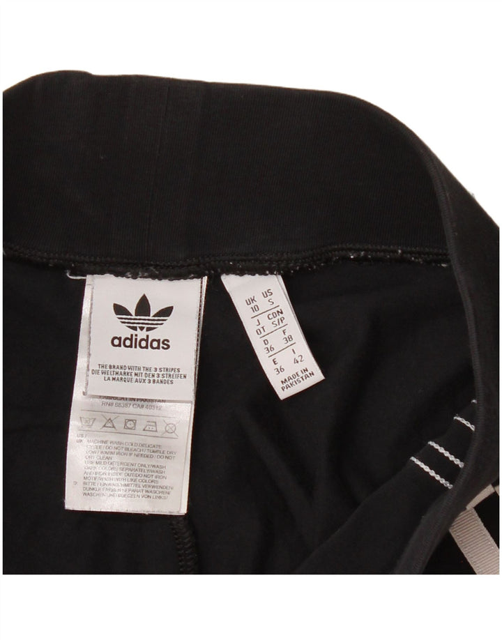 Adidas Dame Leggings UK 10 Small Black Bomuld