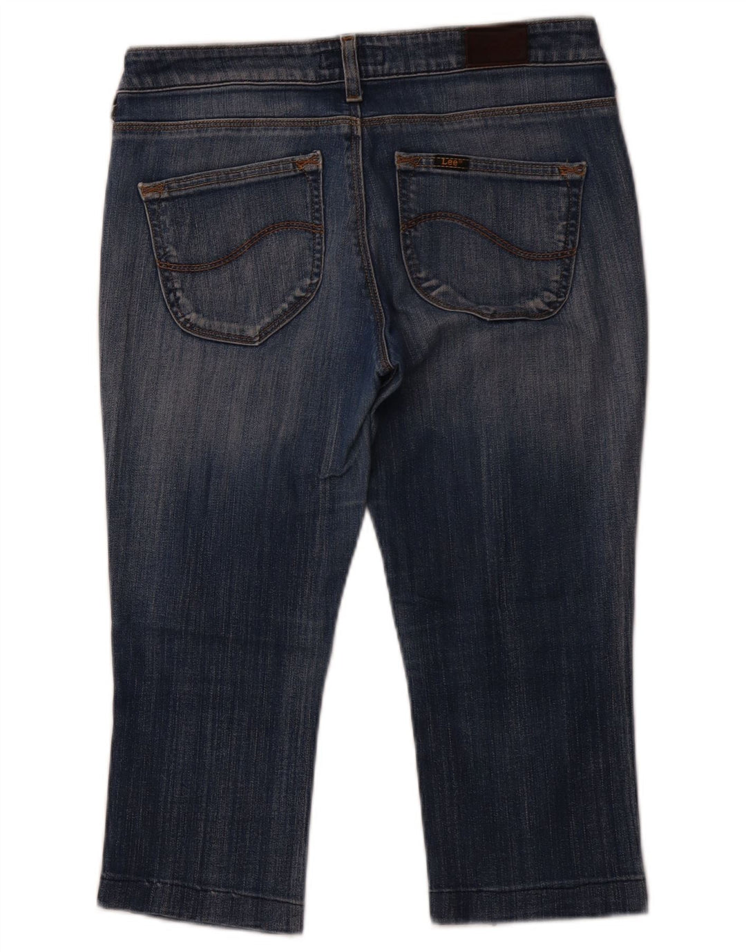 LEE Kvinder Norma Cropped Jeans W30 L19 Blå Bomuld