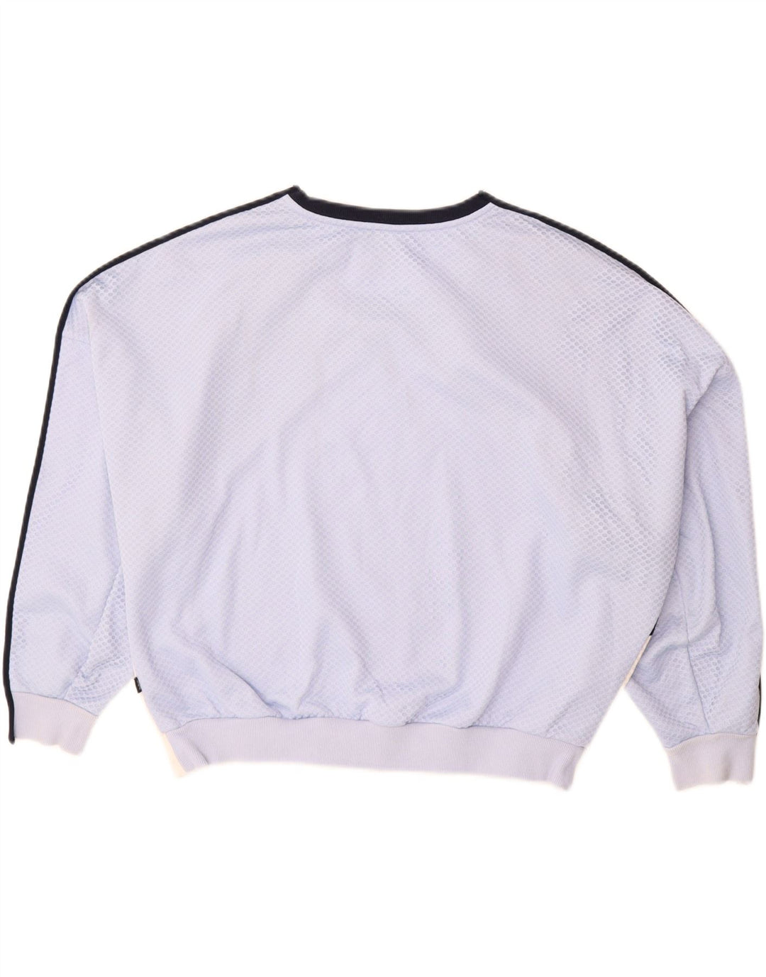 ADIDAS Dame Oversized Sweatshirt Jumper UK 14 Stor Flerfarvet