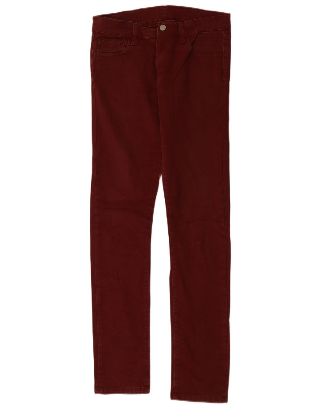 CARHARTT Slim Casual Bukser til kvinder W30 L34 Bourgogne bomuld