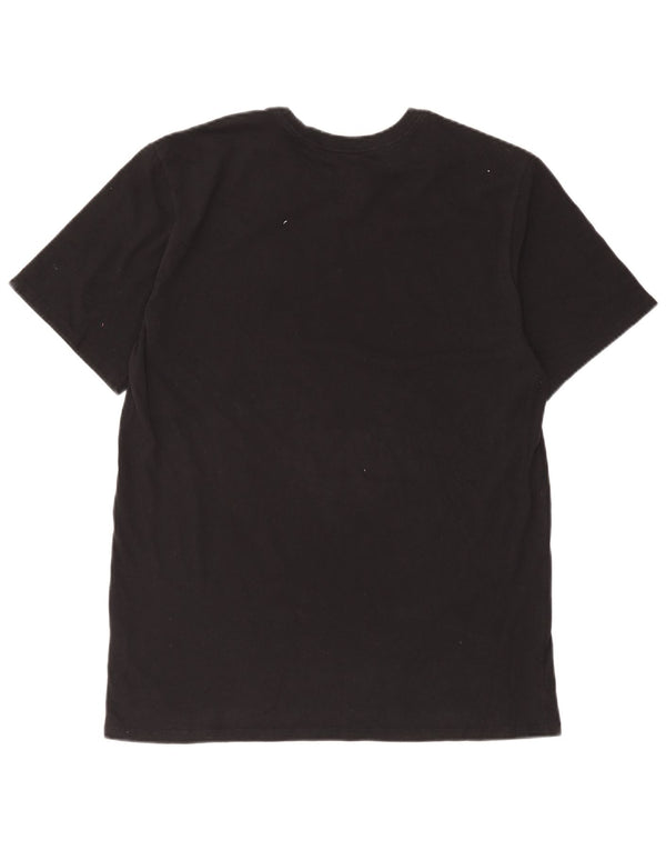 Nike herre Dri Fit grafisk T-shirt top XL sort bomuld