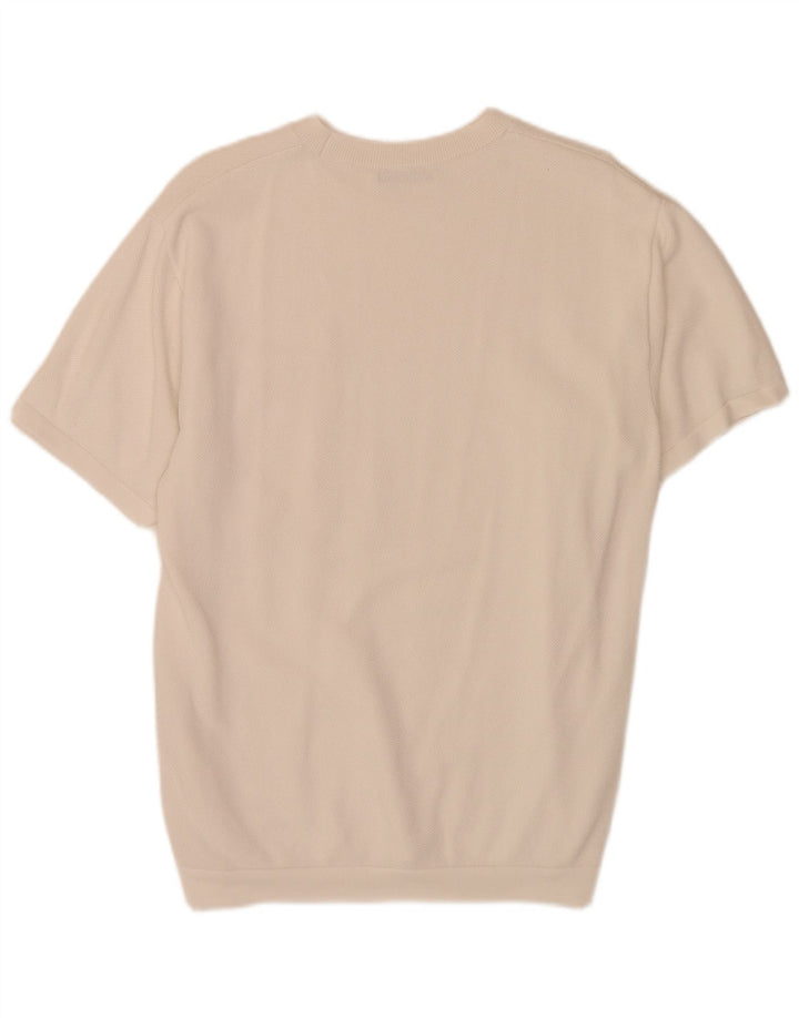 Zara Herre T-Shirt Top Medium Hvid