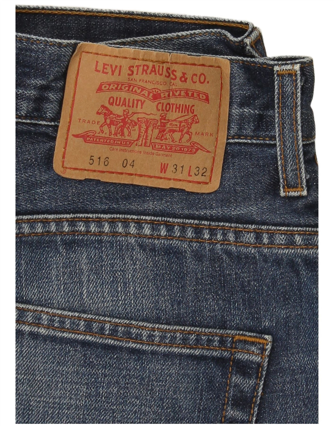Levi's Dame 516 Flared Jeans W31 L32 Blå Bomuld