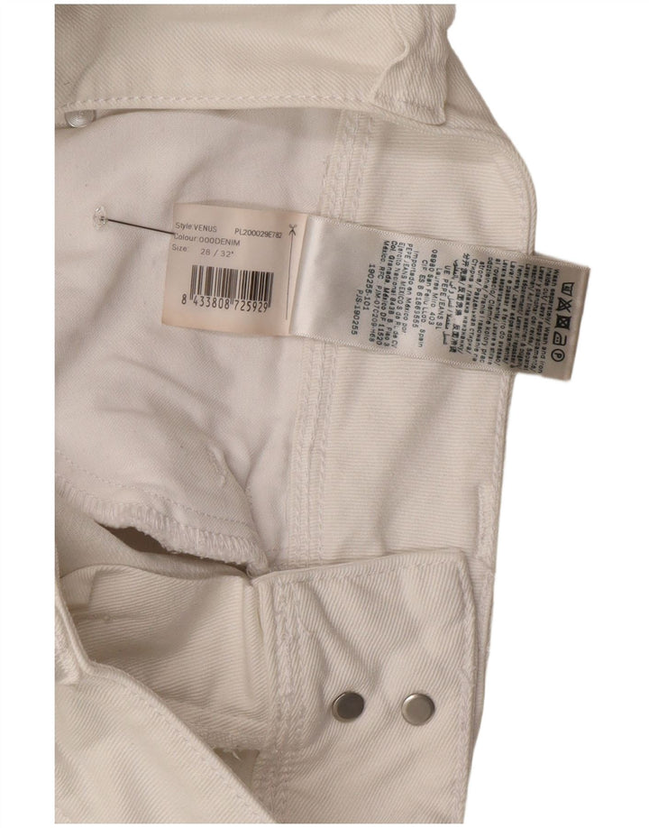 PEPE Jeans Dame Venus Slim W28 L32 Hvid Bomuld
