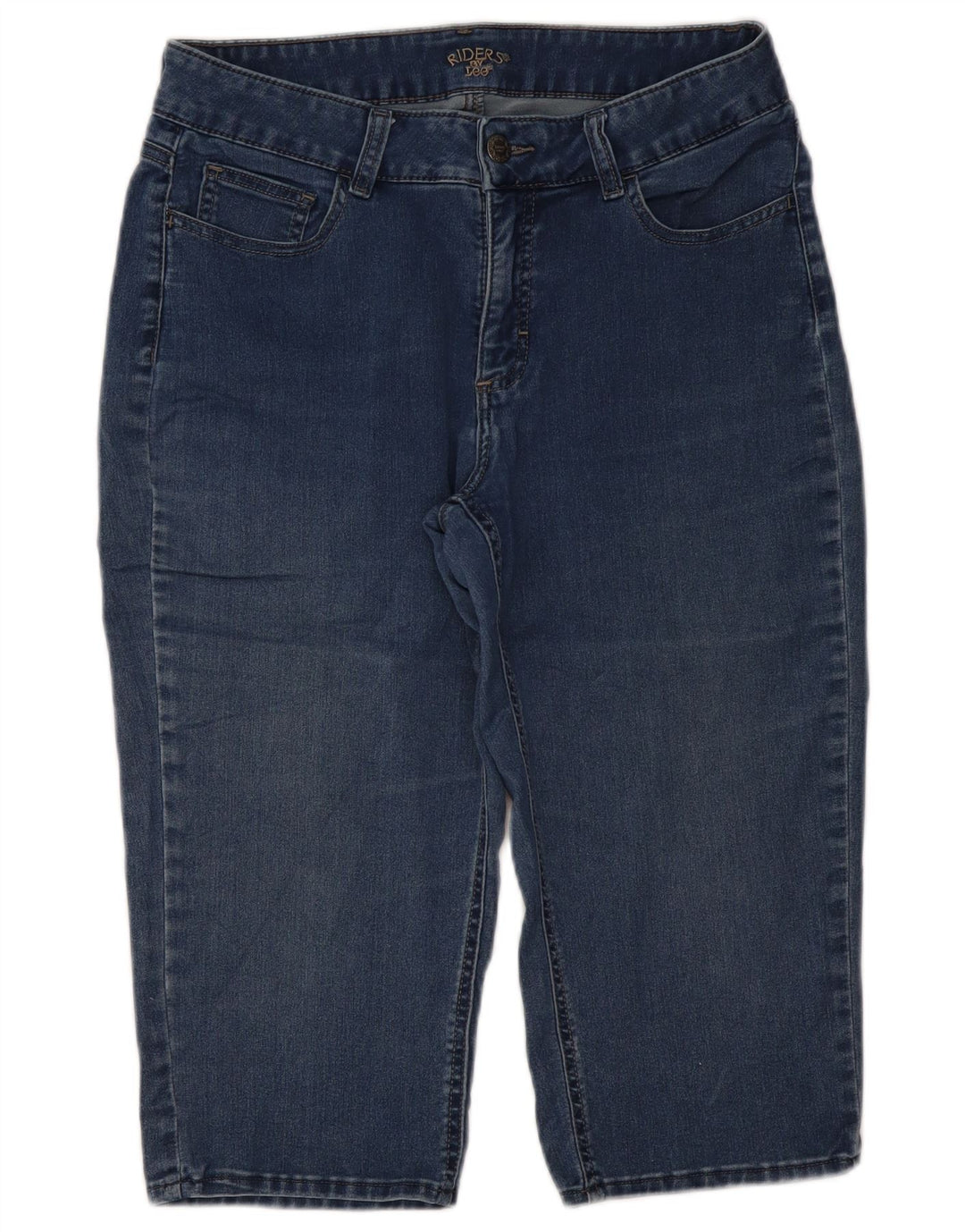 LEE Womens Riders Capri Jeans W32 L19 Blå