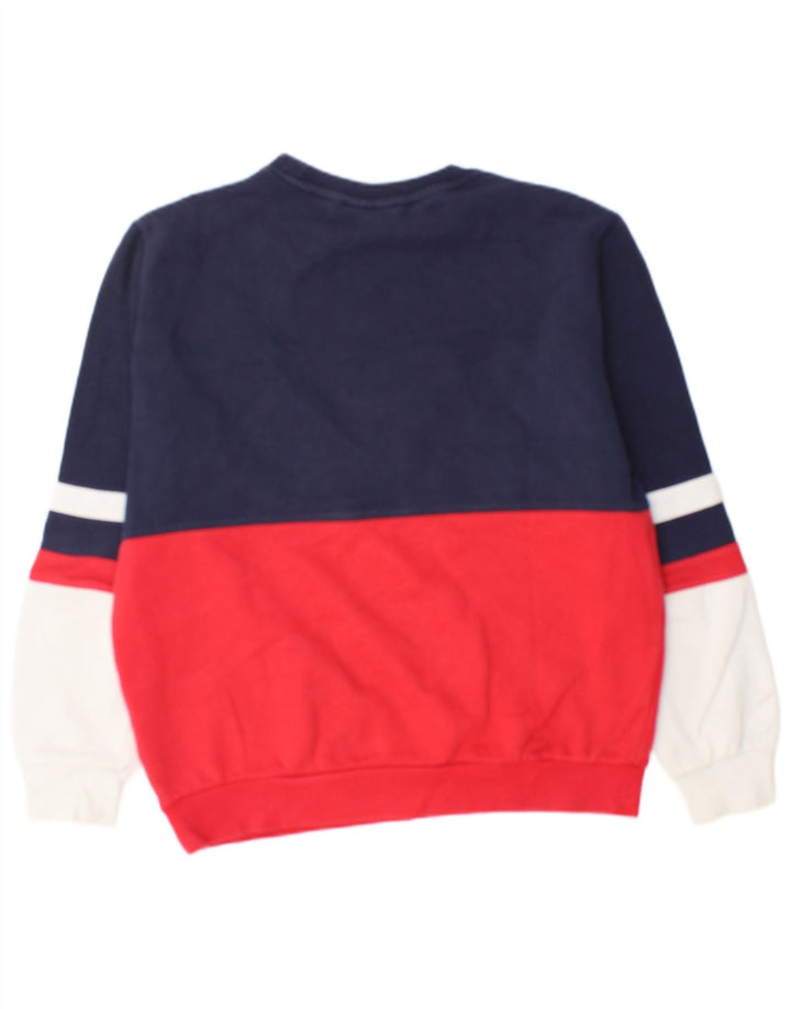 Fila Herre grafisk sweatshirt Jumper Lille flerfarvet Colourblock Bomuld