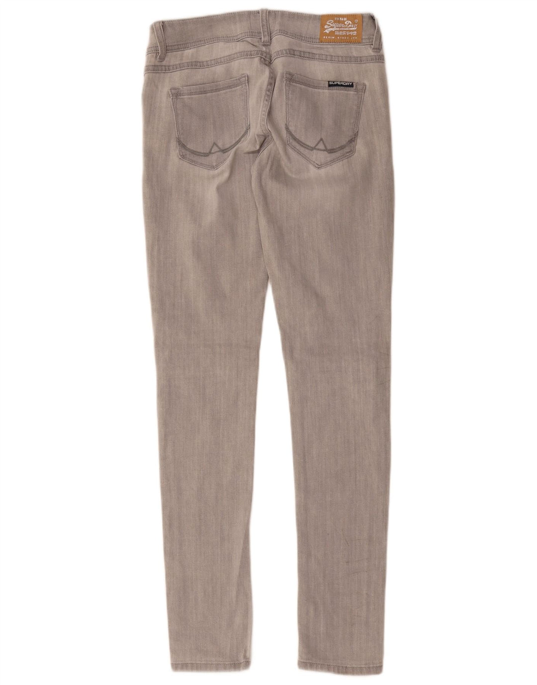 Superdry Super Skinny Jeans til kvinder W29 L32 Grå bomuld