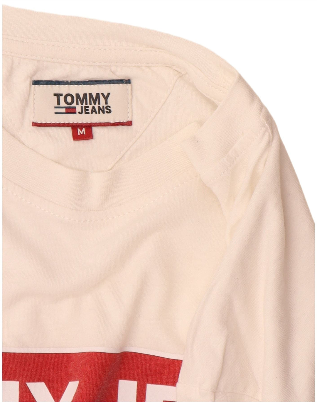 Tommy Hilfiger Herre grafisk T-shirt Top Medium White
