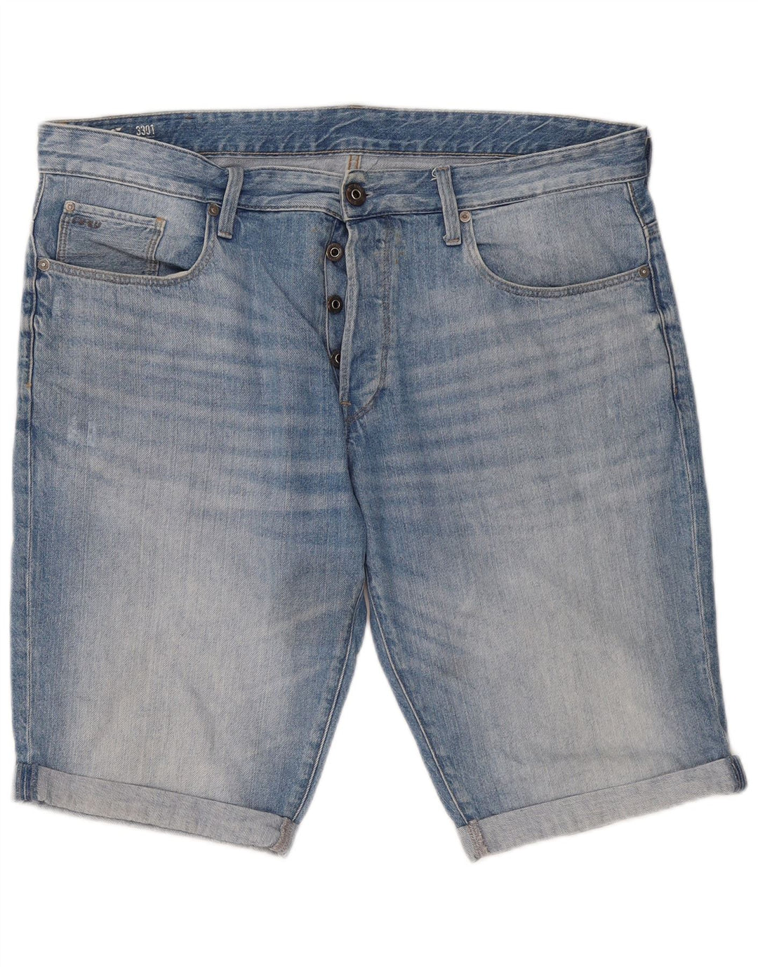 G-Star Herre 3301 Denim Shorts W38 XL Blå
