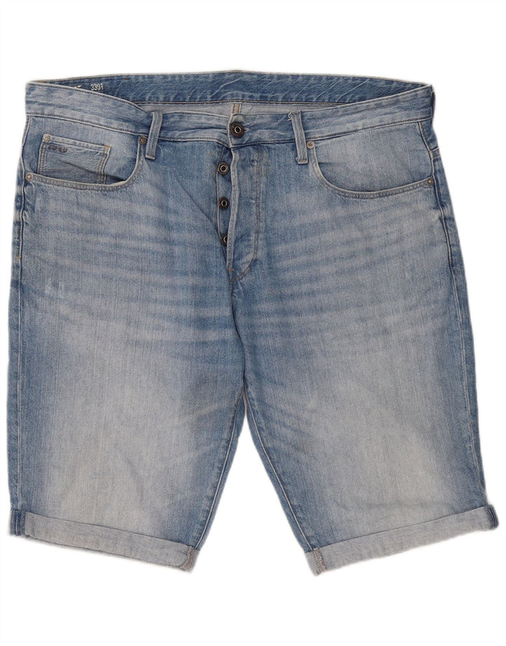 G-Star Herre 3301 Denim Shorts W38 XL Blå