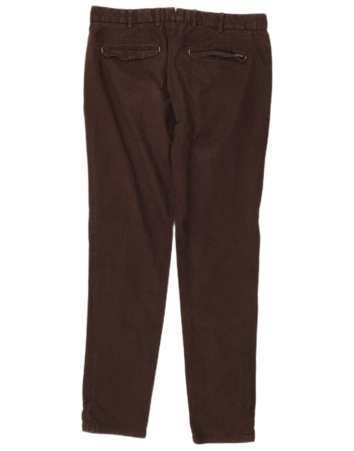 Zara Herre Slim Suit Bukser EU 42 Large W32 L32 Brun