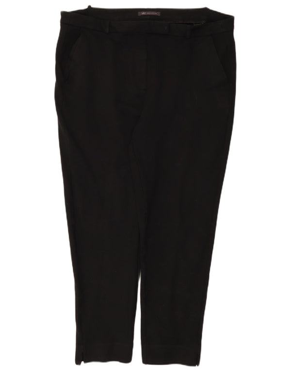 Marks & Spencer, højtaljede cropped bukser til kvinder UK 18 XL W36 L26 Sort