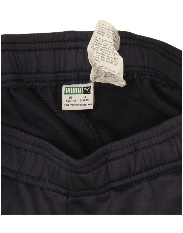 Puma Drenge Træningsdragt Bukser Joggers 14-15 år Large Navy Blue Polyester