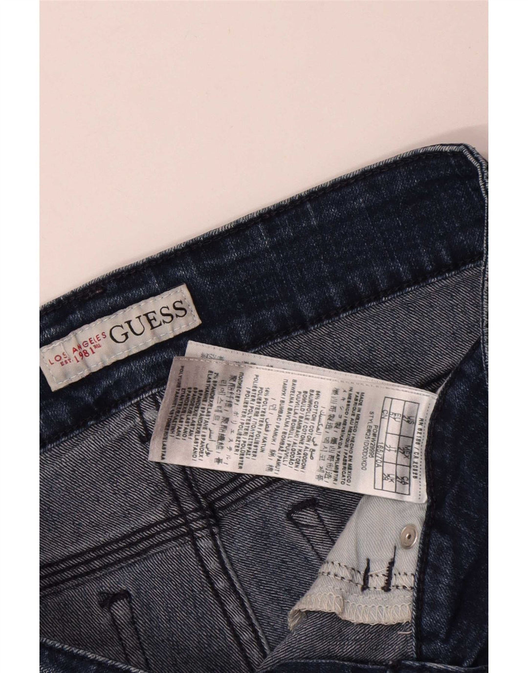 Guess denimshorts til kvinder W29 Mellemblå bomuld