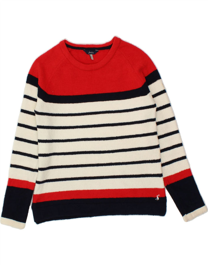 JULES Womens Crew Neck Jumper Sweater UK 6 XS  Multicoloured Striped Vintage Jules and Second-Hand Jules from Messina Hembry 