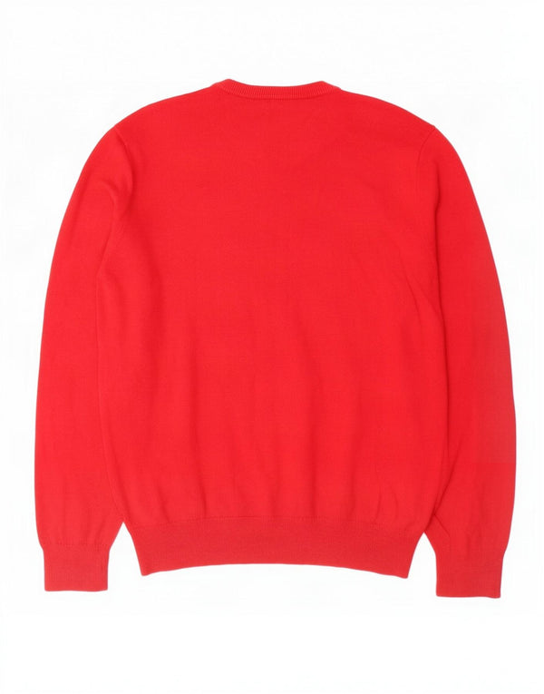 Gap dame V-hals sweater stor rød bomuld