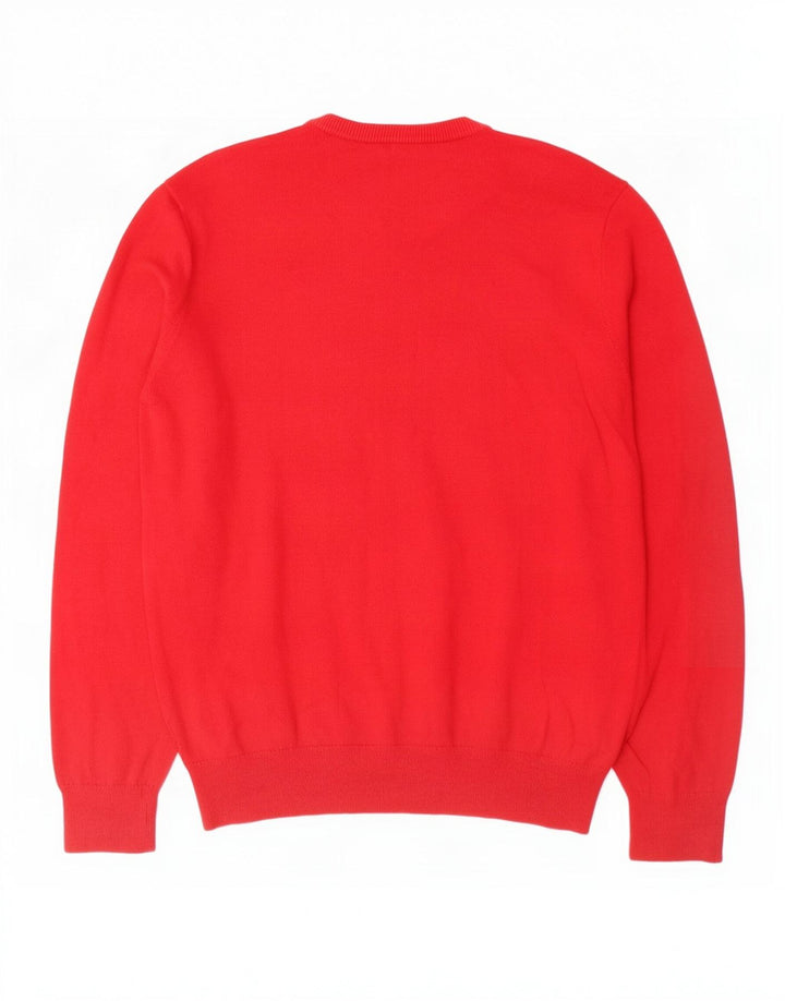 Gap dame V-hals sweater stor rød bomuld