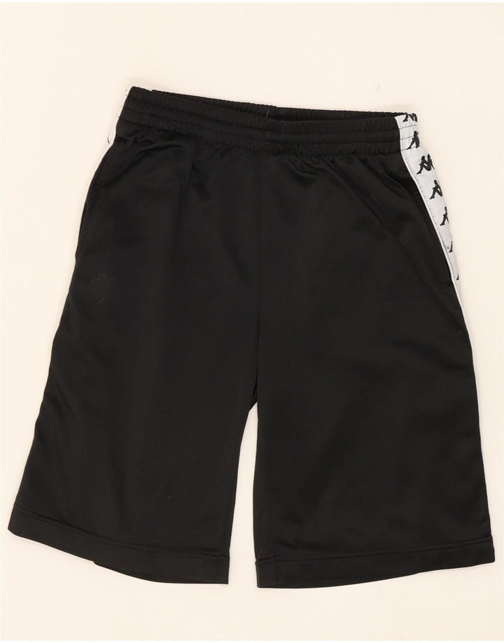 Kappa Herre grafiske sportsshorts Small Black Colourblock Polyester