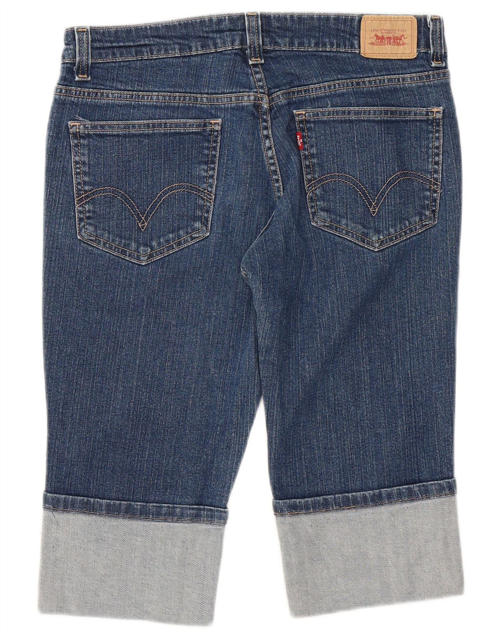 LEVI'S Womens 518 Bermuda Denim Shorts US 11 Large W32  Blue Cotton