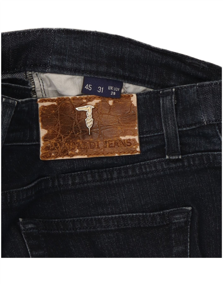 Trussardi Womens Cropped Jeans W29 L25 Marineblå Bomuld