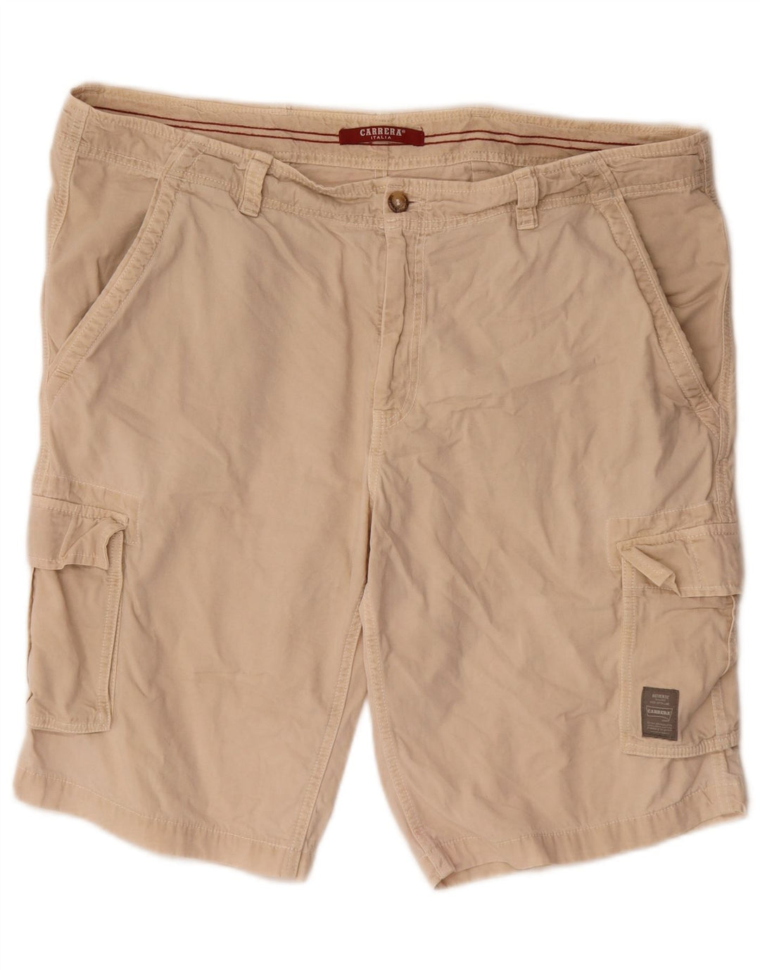 CARRERA Herre 618 Cargo Shorts W42 2XL Beige Bomuld