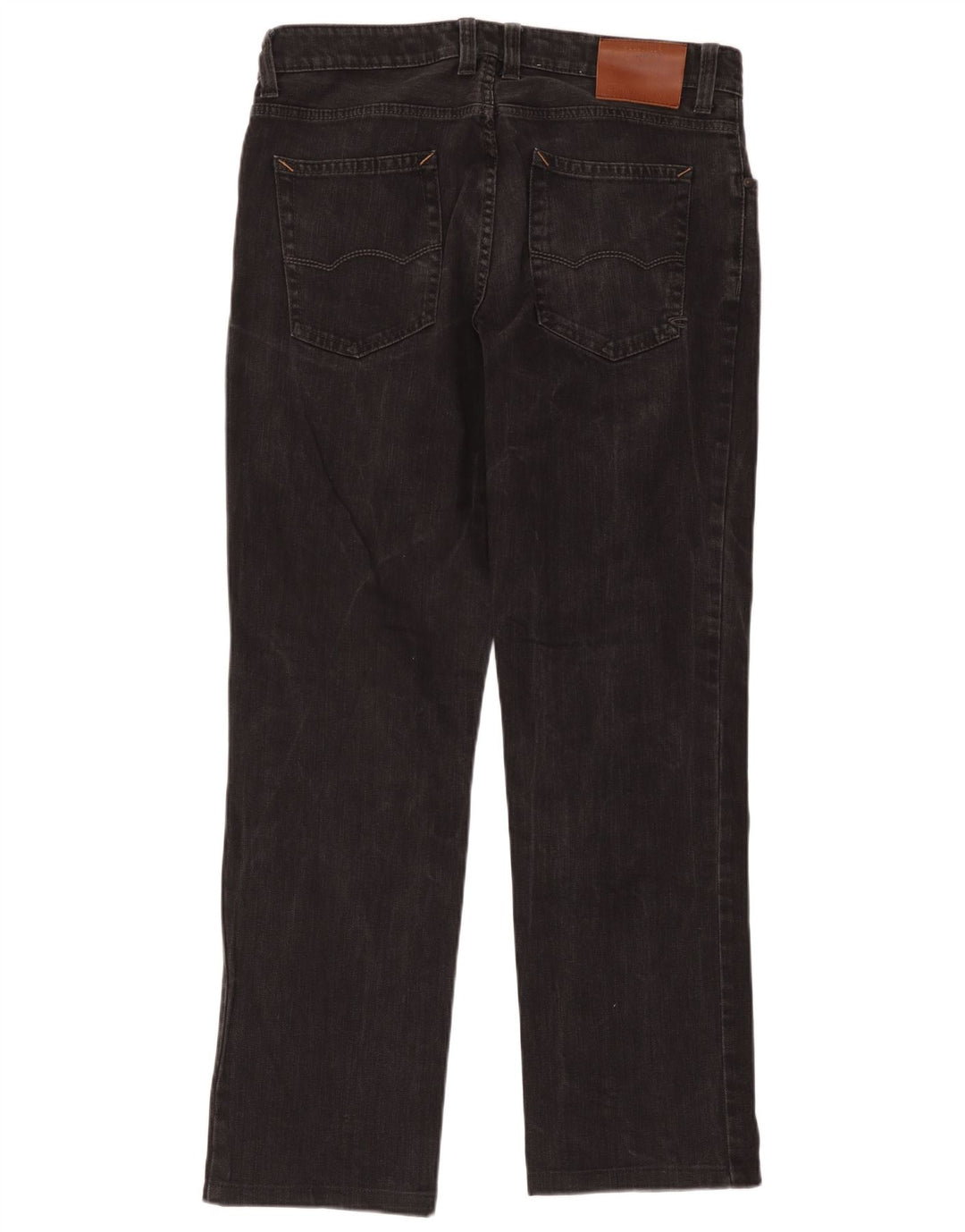 Camel Active Straight Jeans til mænd W36 L34 Sort bomuld