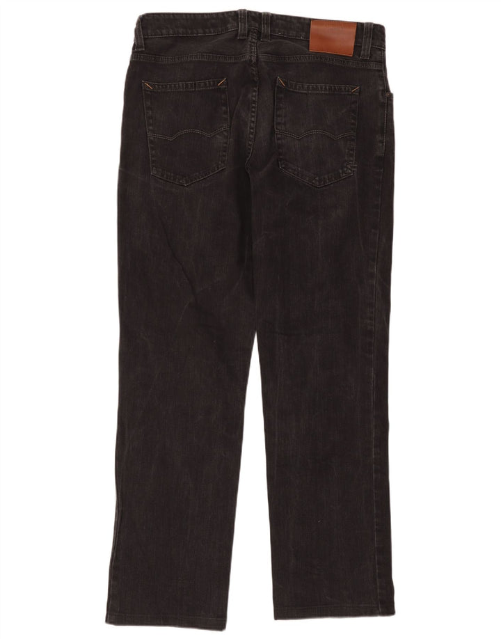 Camel Active Straight Jeans til mænd W36 L34 Sort bomuld
