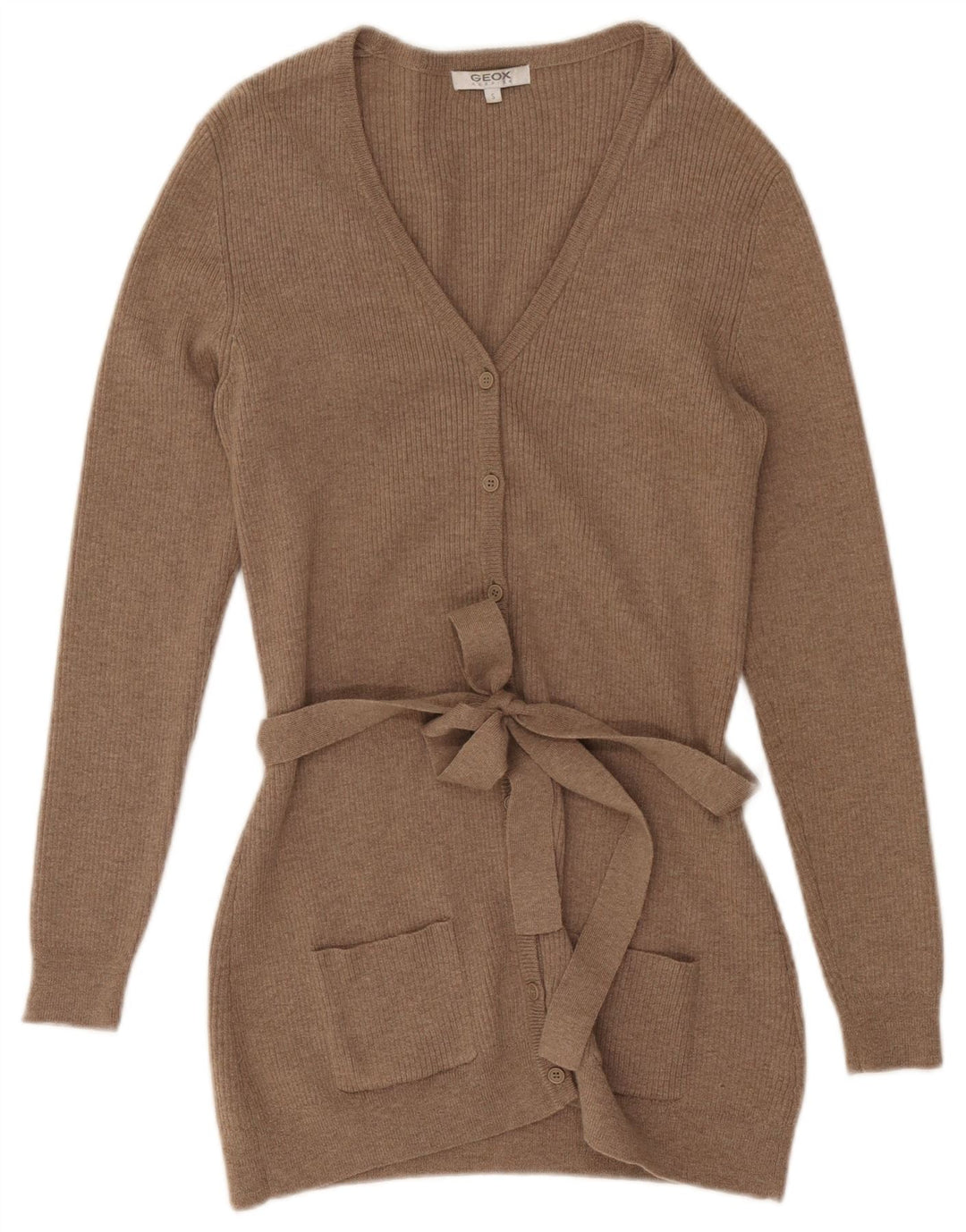 Geox Cardigan Sweater til kvinder UK 10 Lille Brun