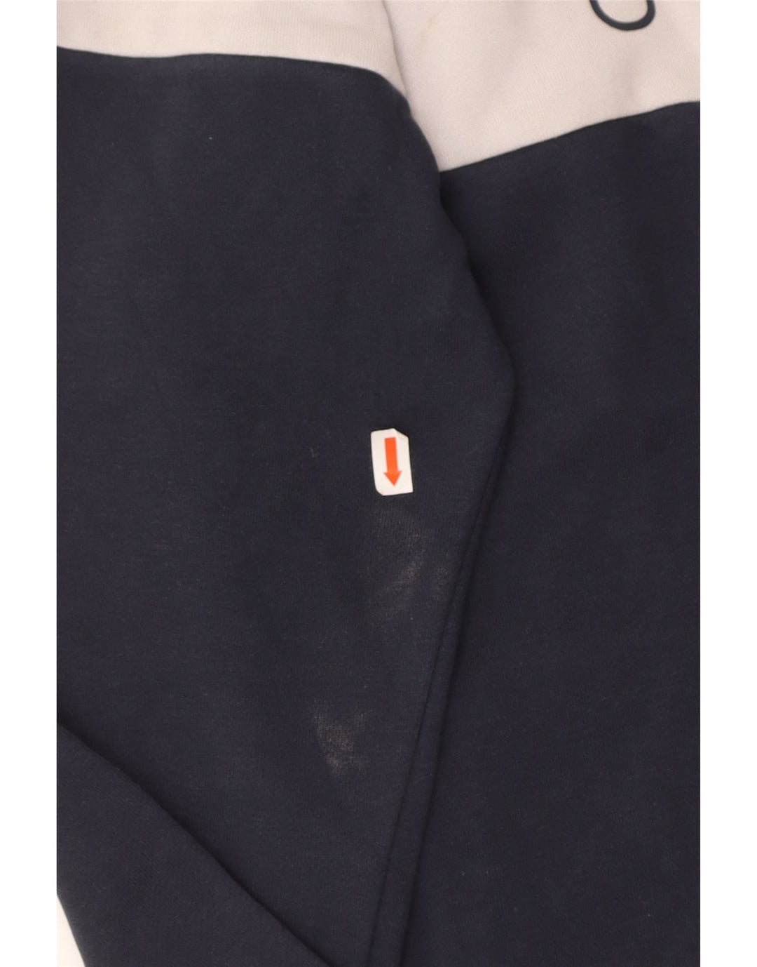 FILA Boys Graphic Sweatshirt Jumper 13-14 Years Navy Blue Colourblock