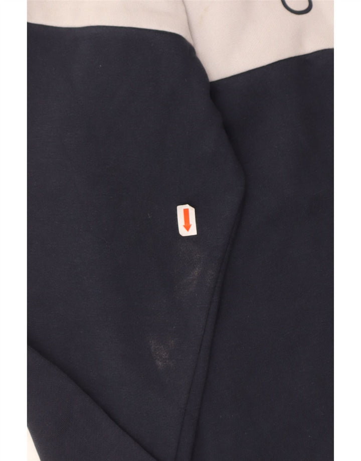 FILA Boys Graphic Sweatshirt Jumper 13-14 Years Navy Blue Colourblock
