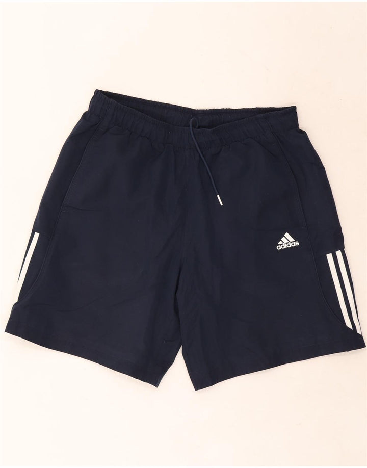 Adidas Herre Climalite Sportshorts store marineblå polyester