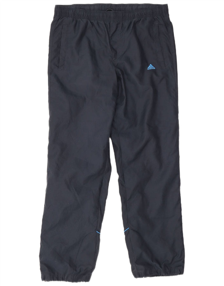 Adidas Træningsdragt til mænd Joggers UK 40/42 Medium Navy Blue Polyester