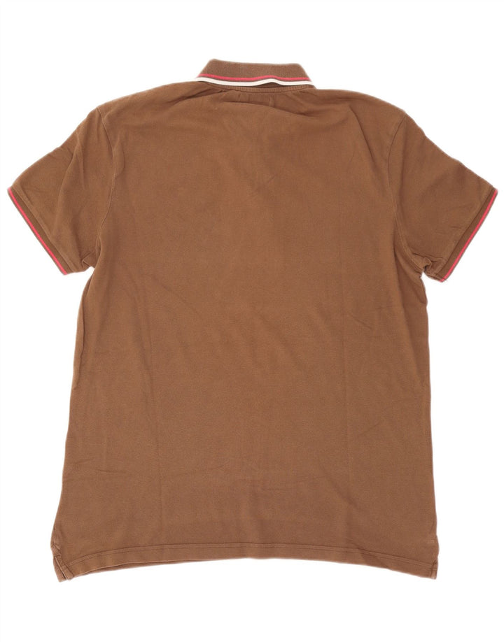 Diadora herre poloshirt XL brun bomuld