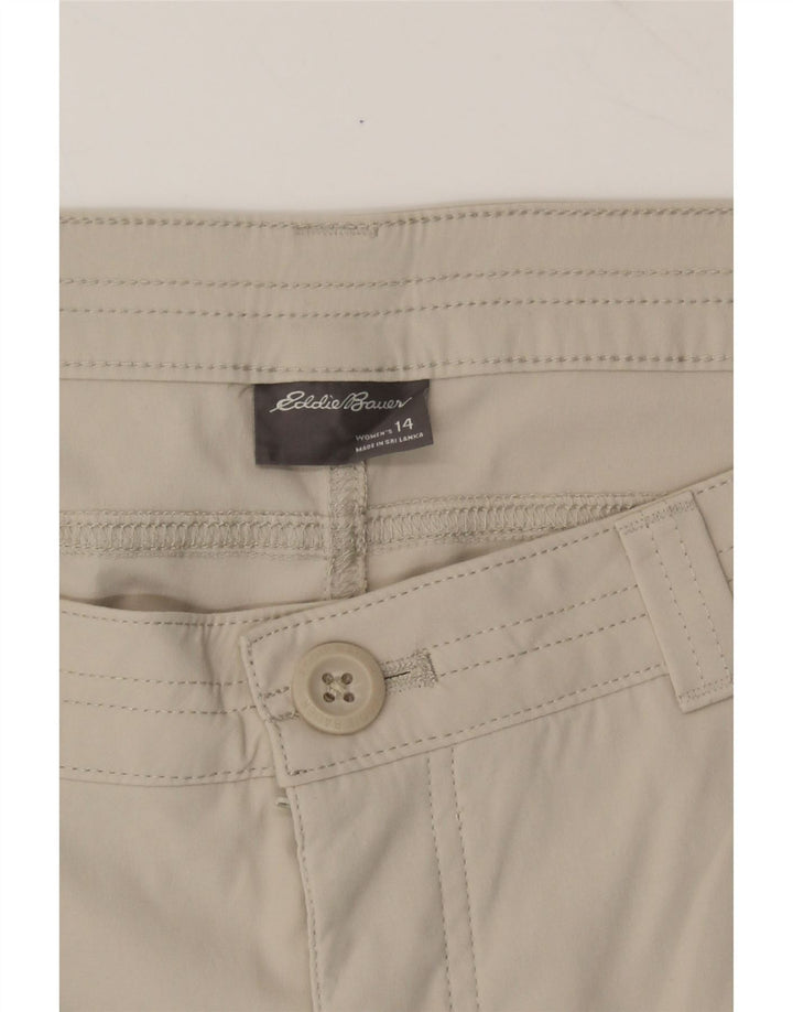 EDDIE BAUER Womens Cargo Shorts US 14 XL W34 Grey Nylon Vintage Eddie Bauer and Second-Hand Eddie Bauer from Messina Hembry 