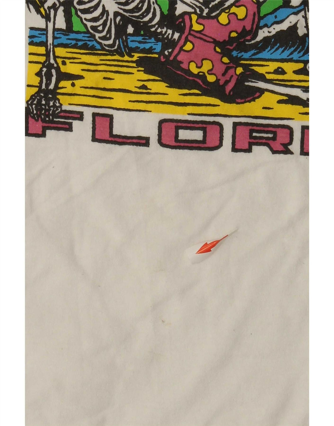 Vans Herre Classic Fit Grafisk T-Shirt Top Medium Hvid Bomuld