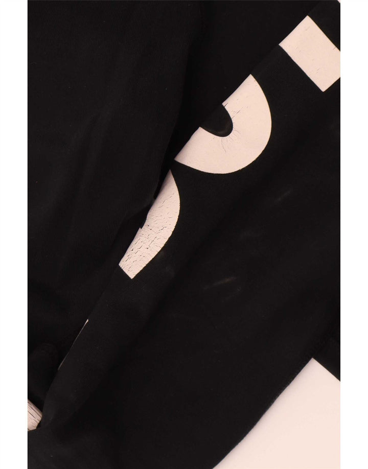 Nike Dame Grafiske Leggings UK 12 Medium Sort Bomuld