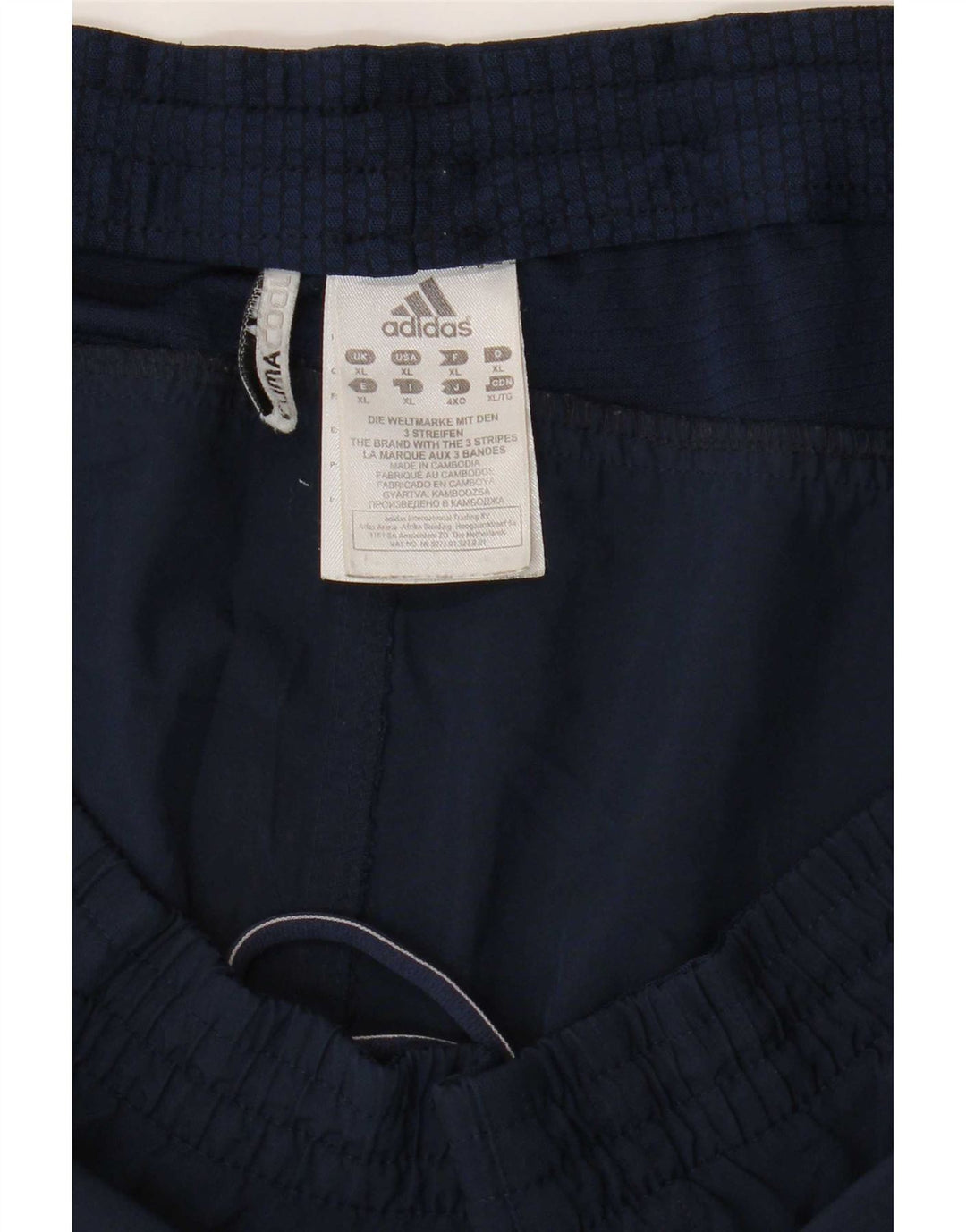 Adidas Herre Climacool Sport Shorts XL Navy Blue Polyester