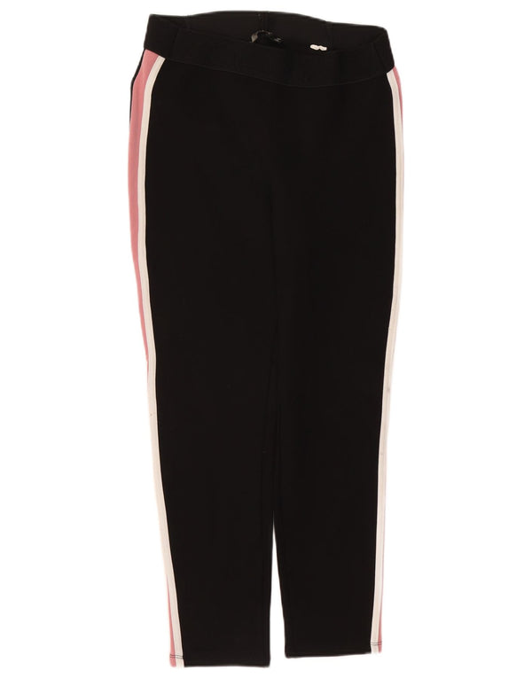 Zara Womens Crop træningsdragt Bukser UK 18 XL Sort Colourblock