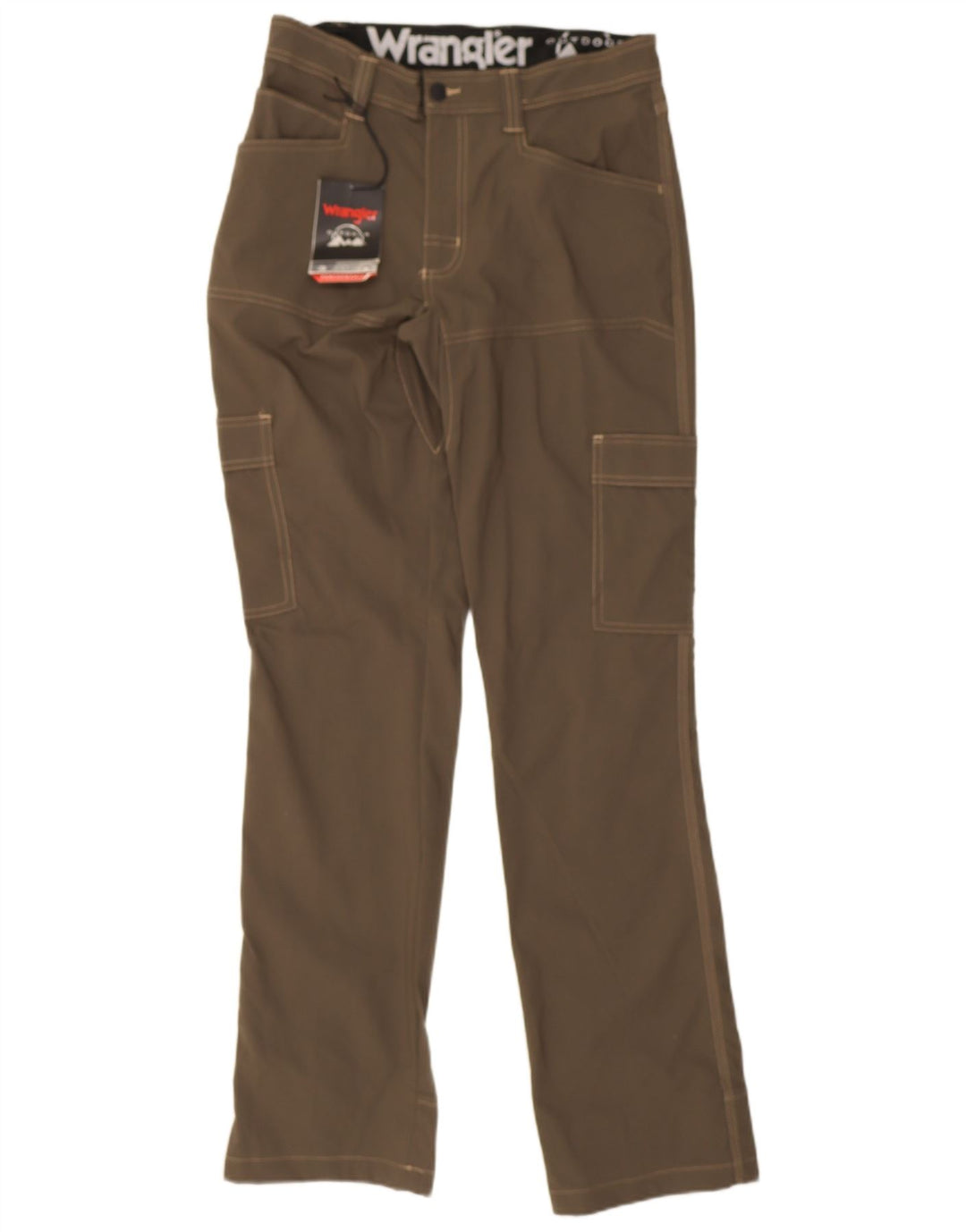 Wrangler Straight Cargo bukser til mænd W30 L34 Brun nylon