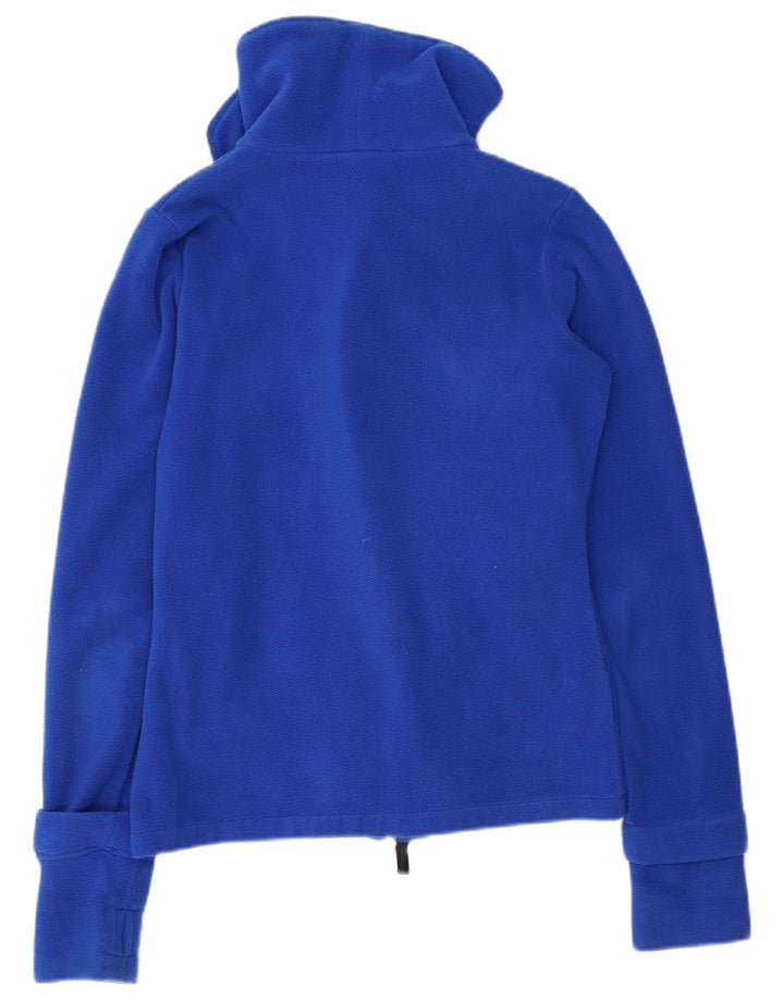 BENCH Dame grafisk fleecejakke UK 14 Medium Blue Polyester