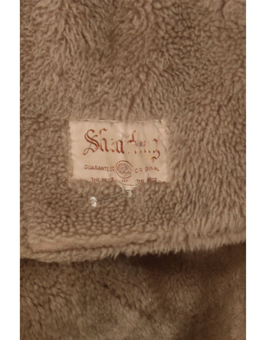 Vintage Dame Shearling Jacket IT 46 Large Beige Shearling