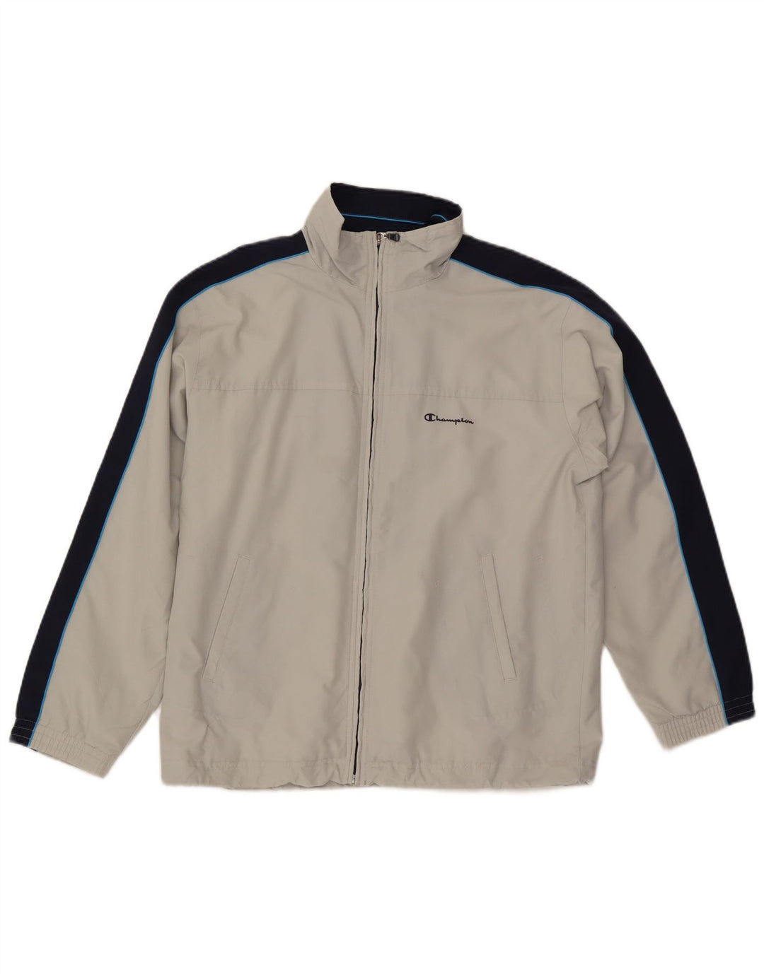 CHAMPION Træningsdragt til mænd Topjakke Medium White Colourblock Polyester