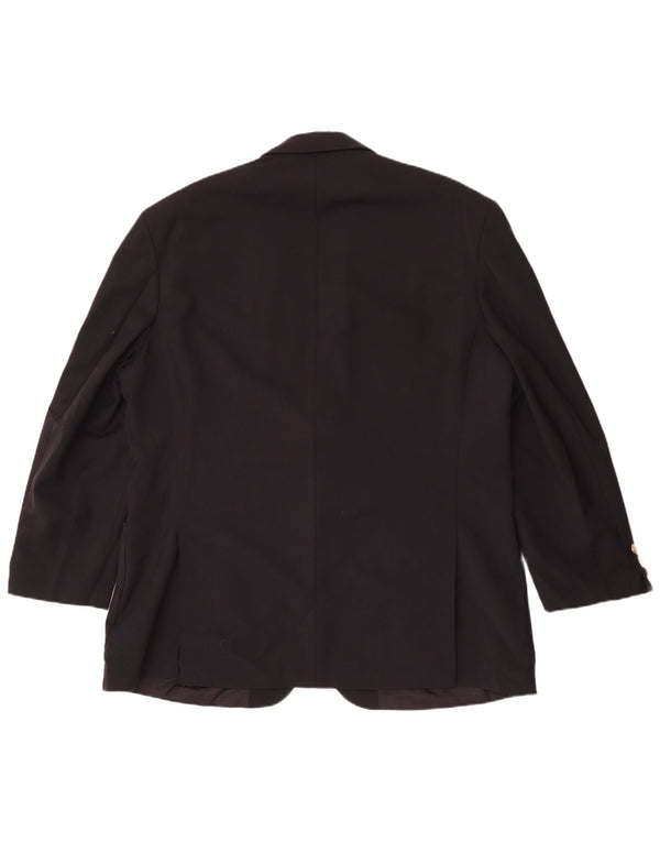 Marks & Spencer Herre 2-knaps blazerjakke UK 46 XL Sort Polyester
