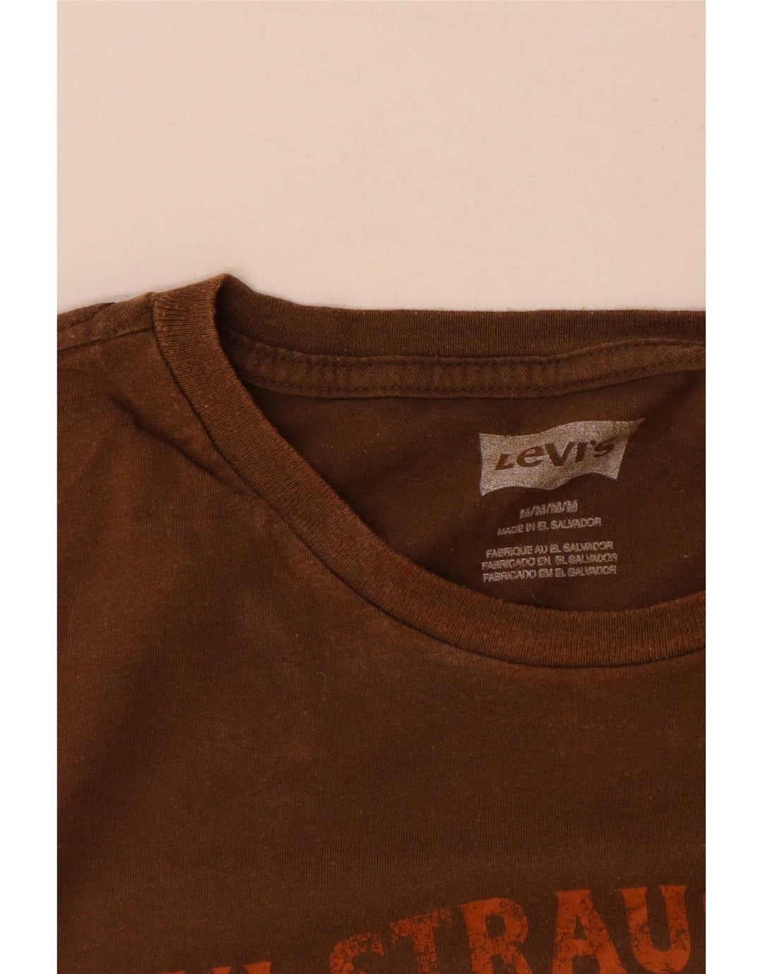 Levi's Herre grafisk T-shirt top mellem brun bomuld