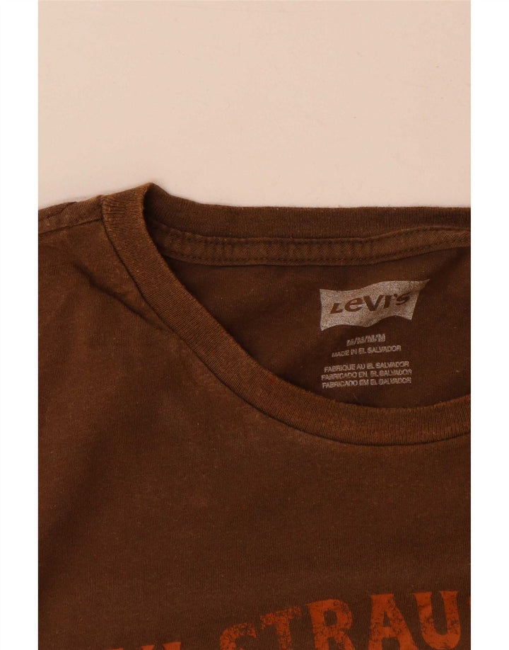 Levi's Herre grafisk T-shirt top mellem brun bomuld