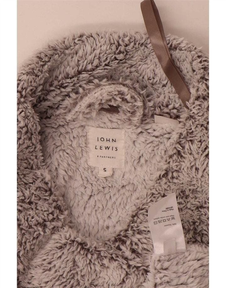 John Lewis Dame Oversized Fleece Jumper UK 10 Small Grå Polyester