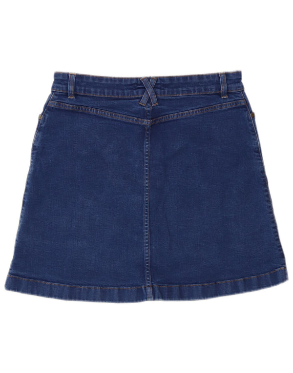 Oasis Womens Denim Skirt UK 12 Medium W30  Blue Cotton